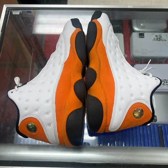 Jordan Athletic Shoes White and Orange Nike Air Jordan Retro 13 Star Fish Sz 14 - Picture 1 of 7